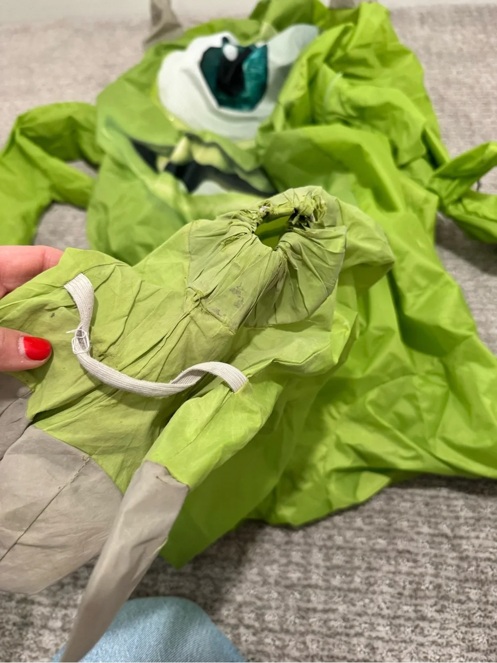 Spirit Mike Wazowski Green Kids Costume - Lime Green - Picture 4 of 4
